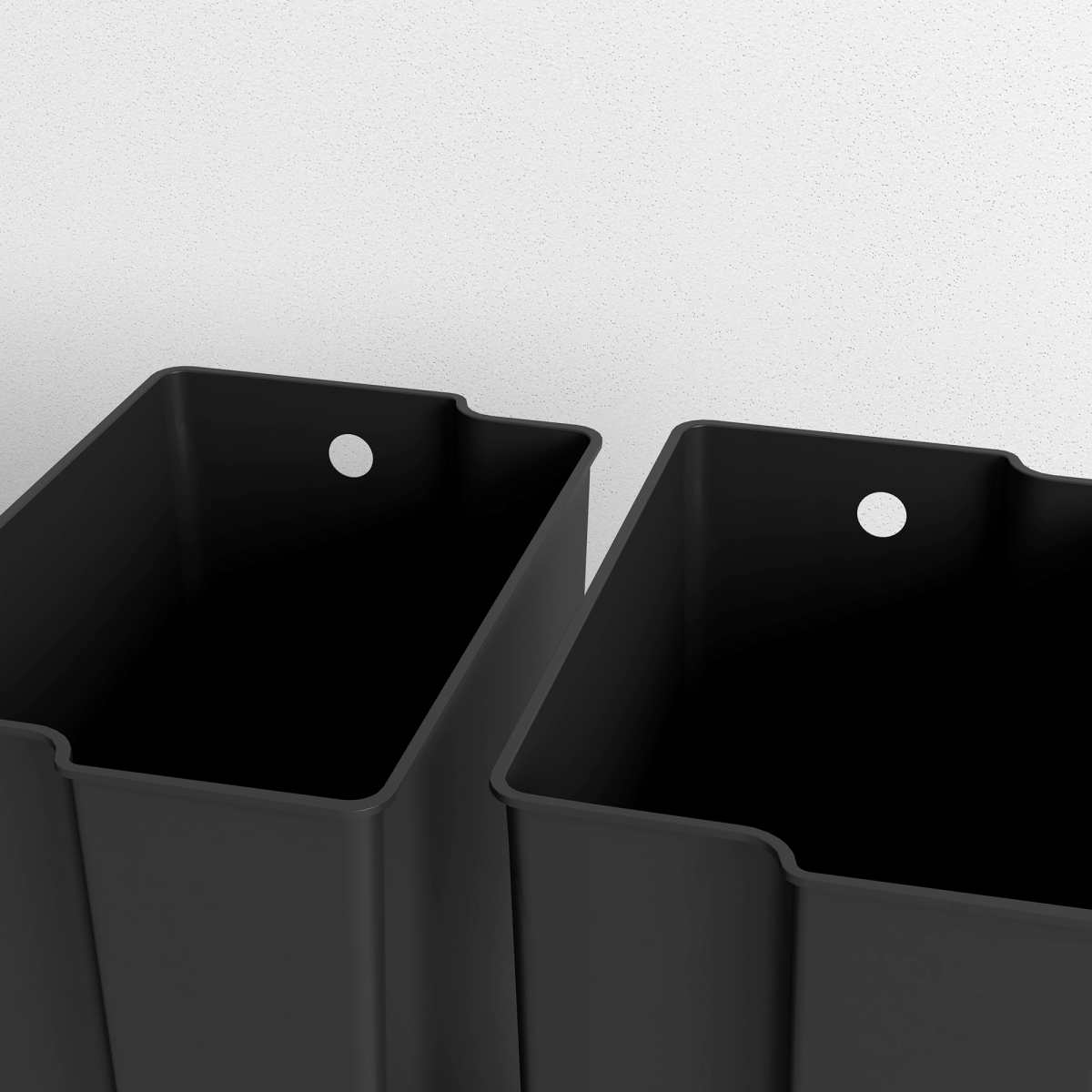 HOMCOM 2 x 25L Double Kitchen Bin, Pedal Bin with Soft-Close Lid - from HOMCOM