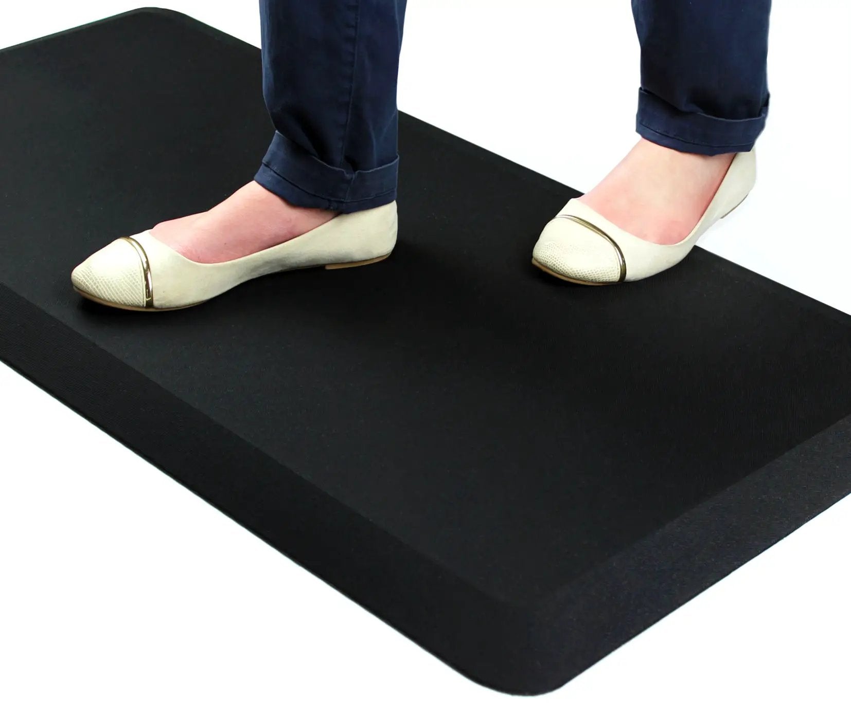 FloorTex Pallet:Floortex® Black Standing Comfort Mat - Office Mats