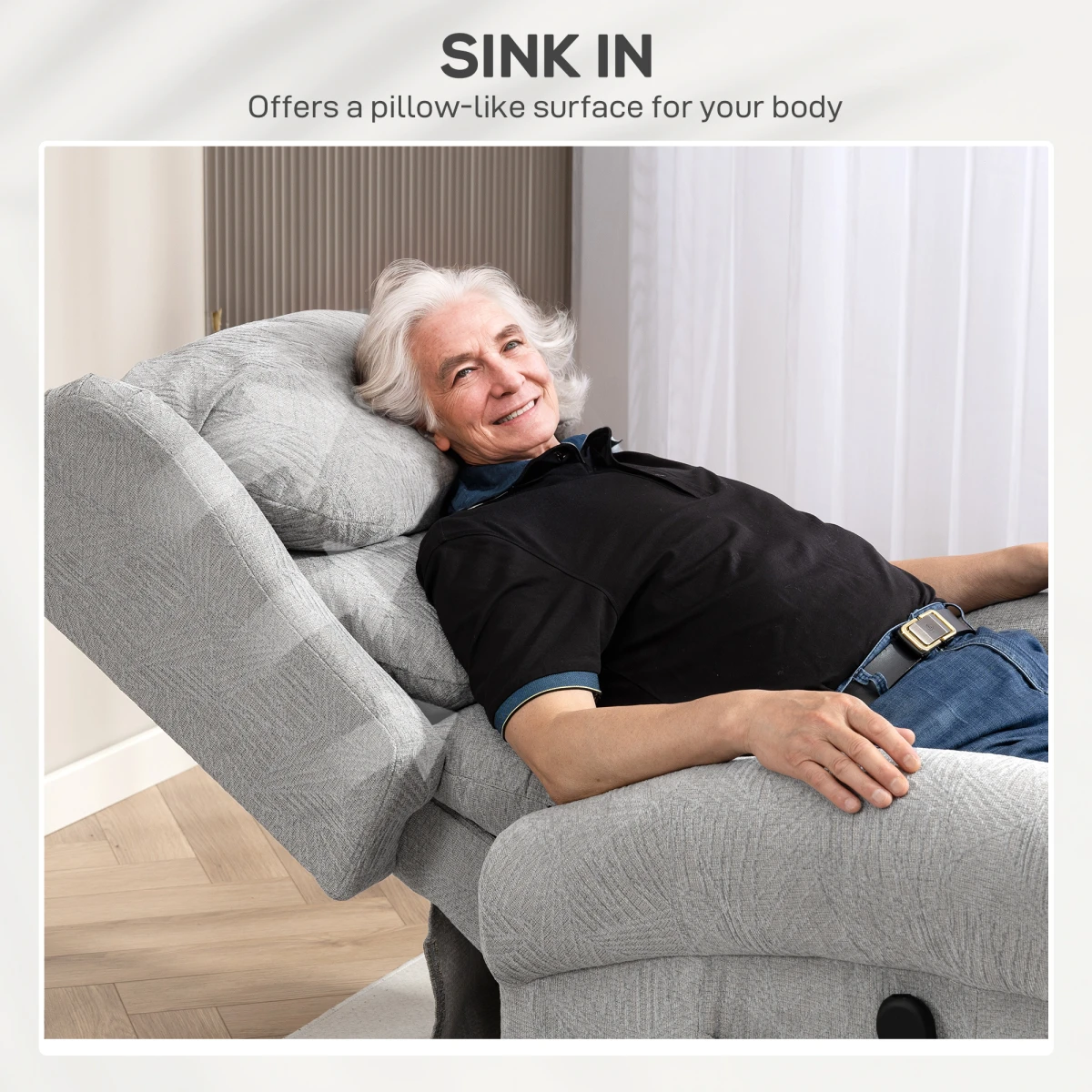HOMCOM Power Lift Recliner Chair Oversized For Elderly by HOMCOM