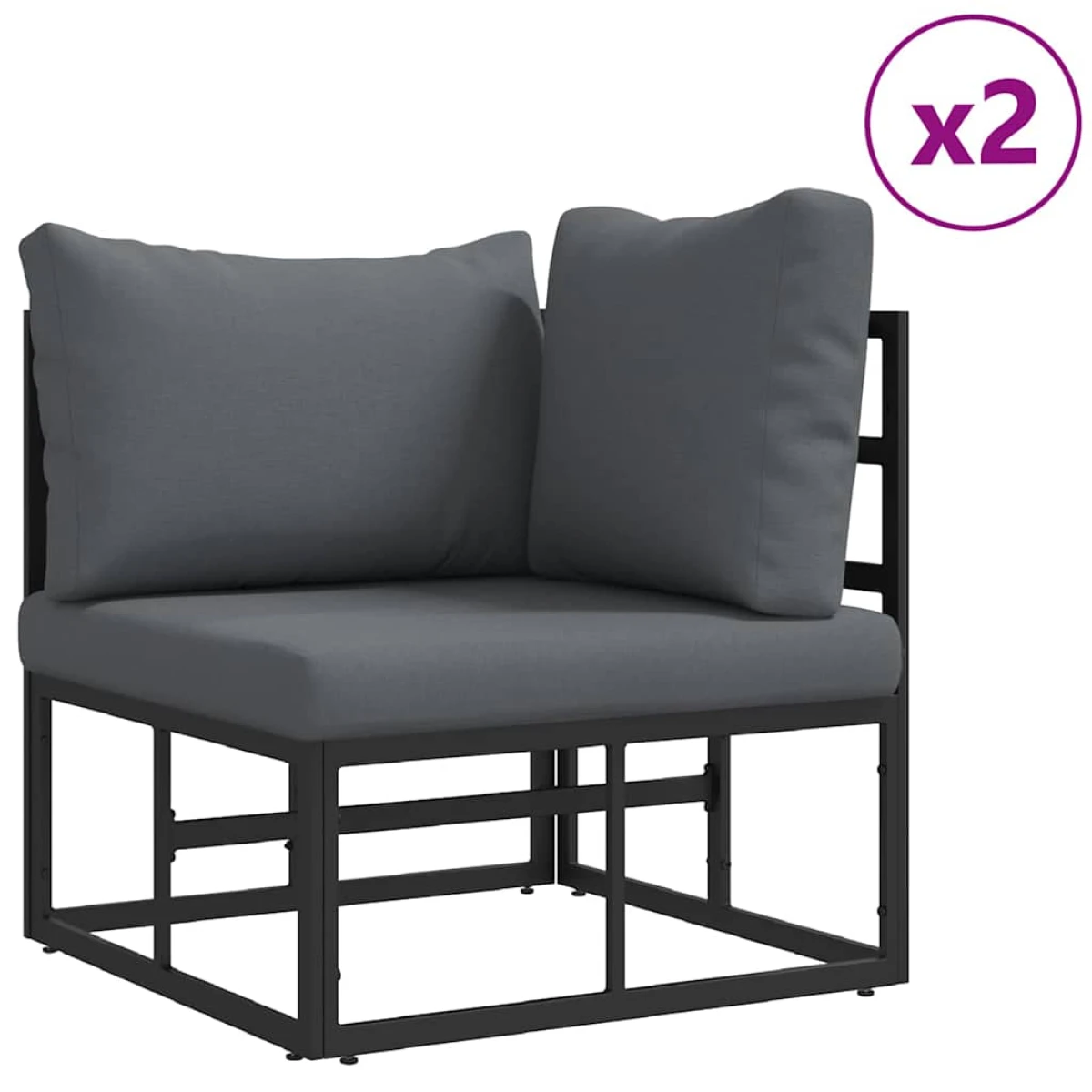 vidaXL vidaXL Garden Sofa Set 4-Pcs Cushioned Outdoor - Garden Sofa Sets