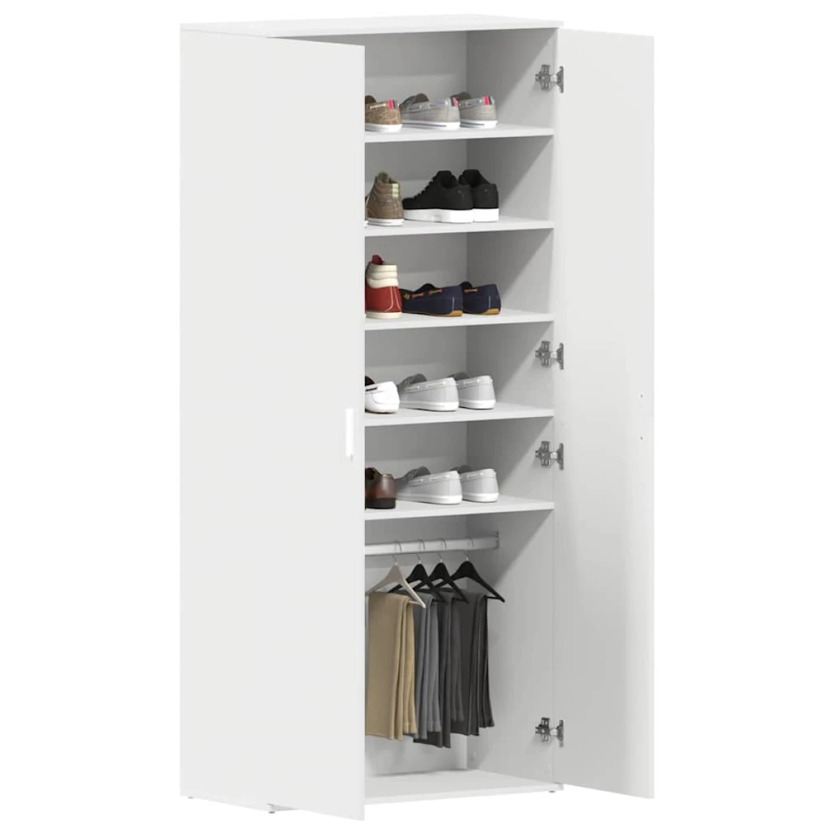 vidaXL VidaXL Shoe Cabinet 80 x 39 x 180 cm Engineered Wood With Door For Entryway Organization - Shoe Storage
