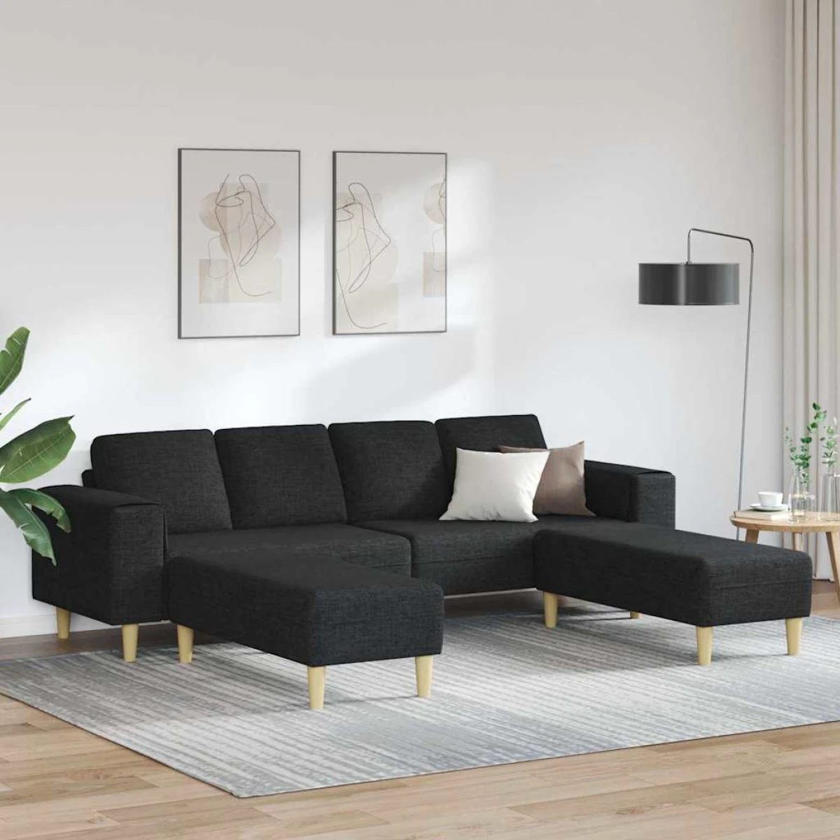 Premium Sofa Set Three Seater Light Grey With Breathable Fabric For Modern Living Rooms And Stylish Decor by vidaXL