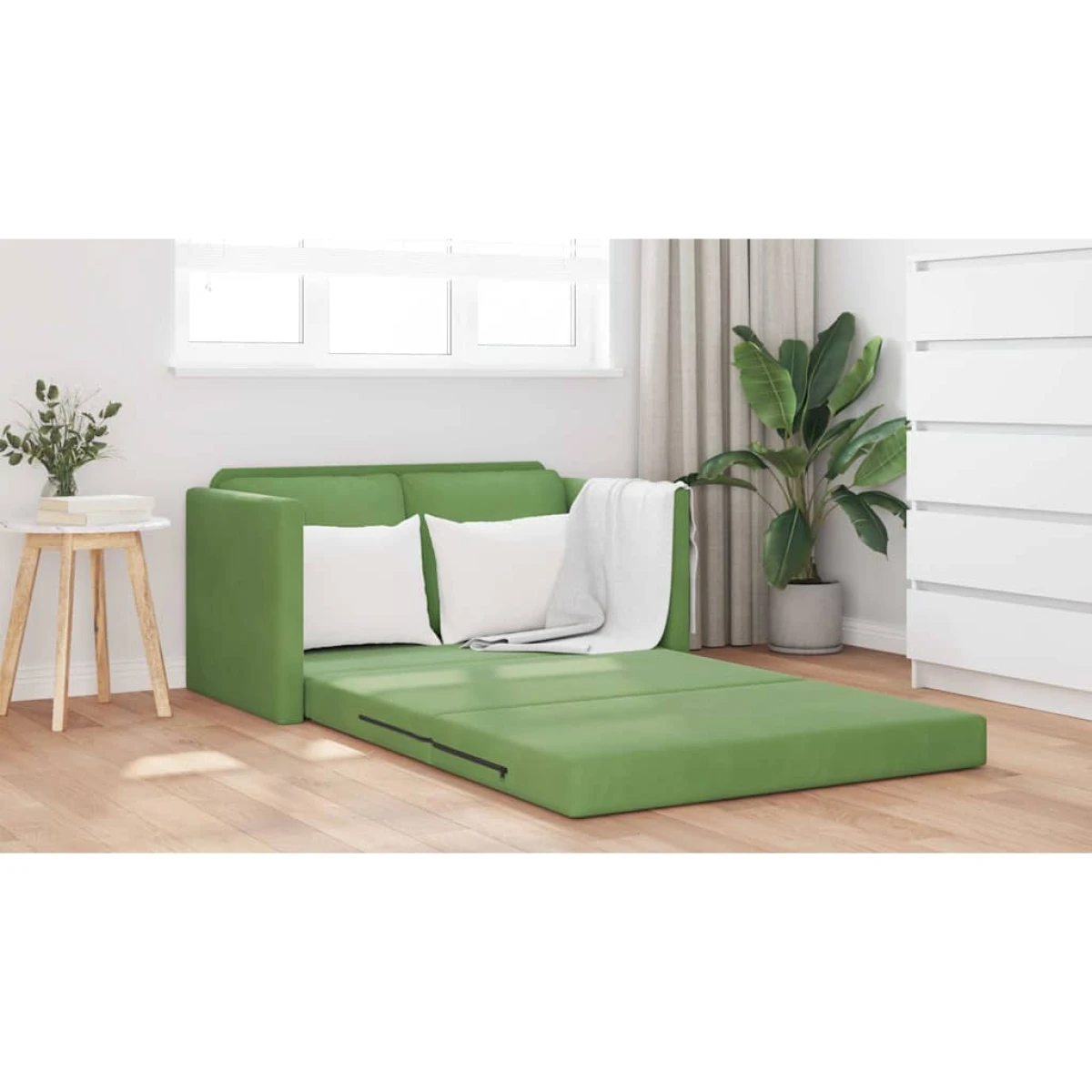 vidaXL VidaXL Floor Sofa Bed 122x70x60 Velvet For Home Lounge - Sofa Bed