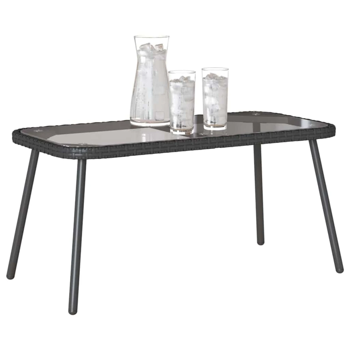 vidaXL VidaXL Coffee Table 90 x 45 x 42 cm Poly Rattan Outdoor - Coffee Table
