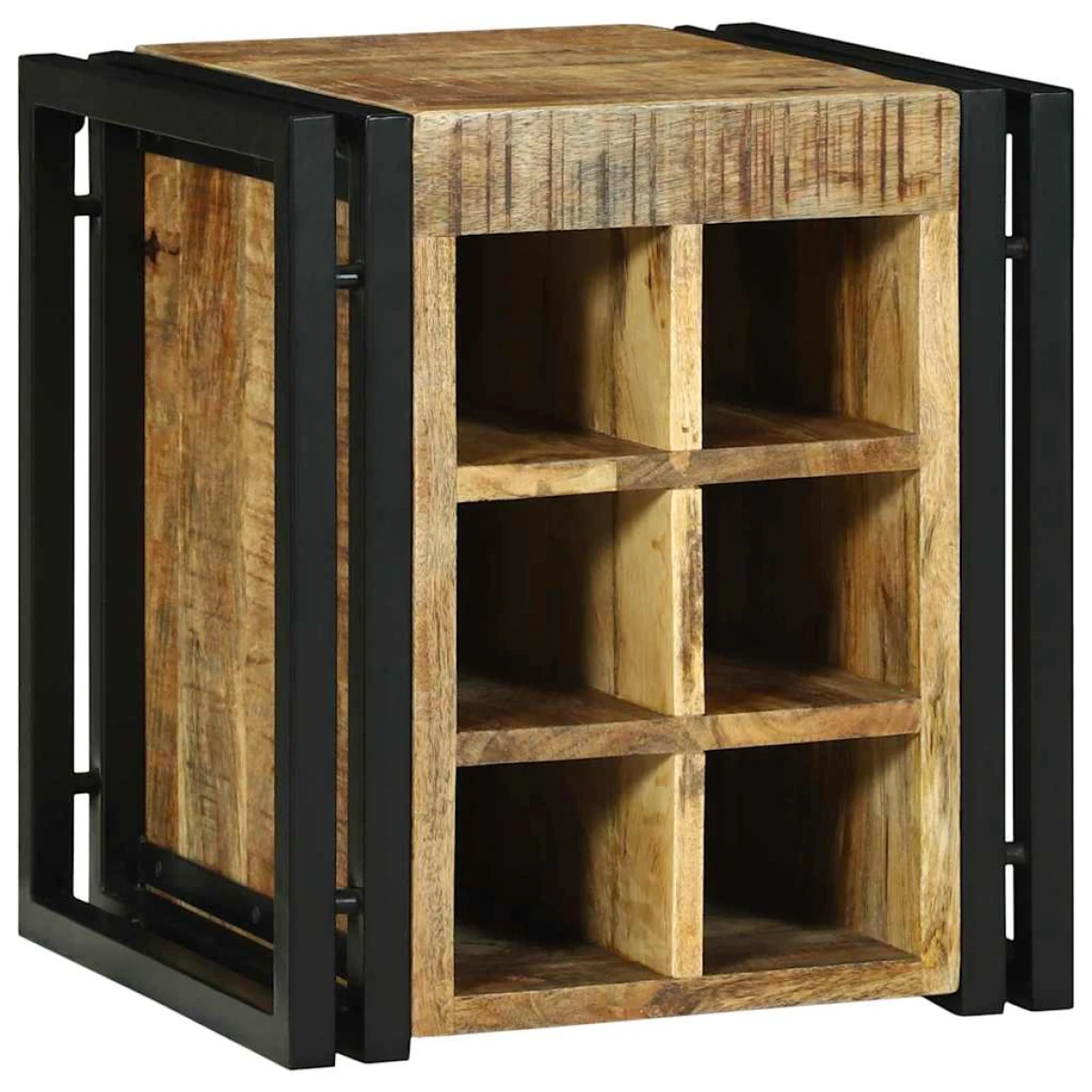 VidaXL Wine Rack 34.5x35x39 cm Solid Mango Wood For Kitchen by vidaXL