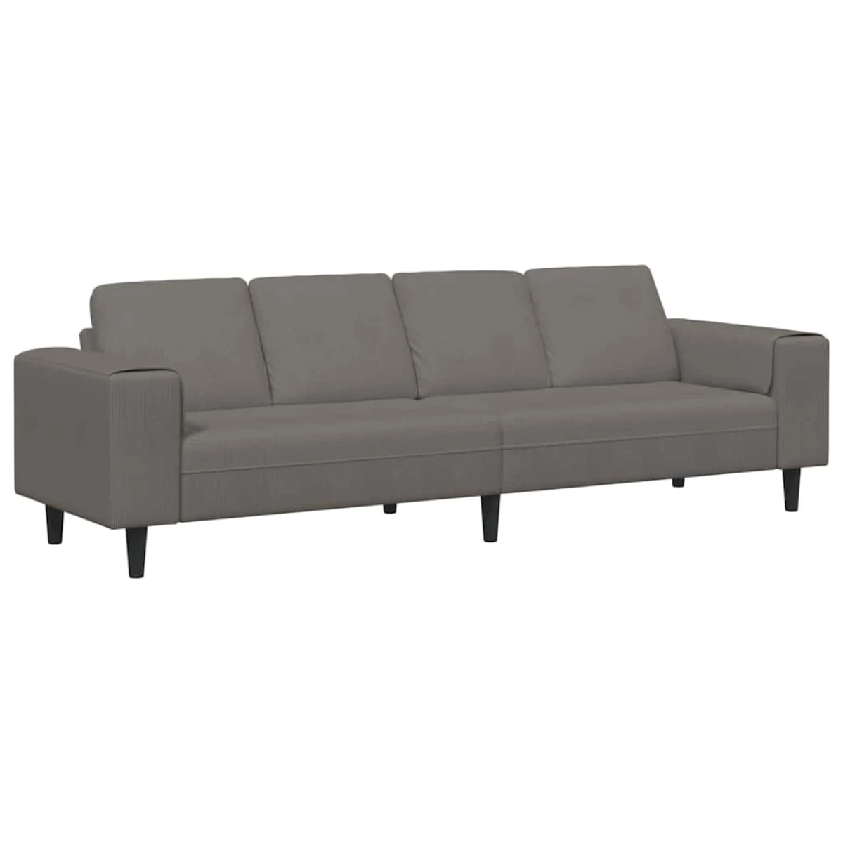 vidaXL Premium Corduroy Sofa 208 Cm With Cushions Living Room - Sofa