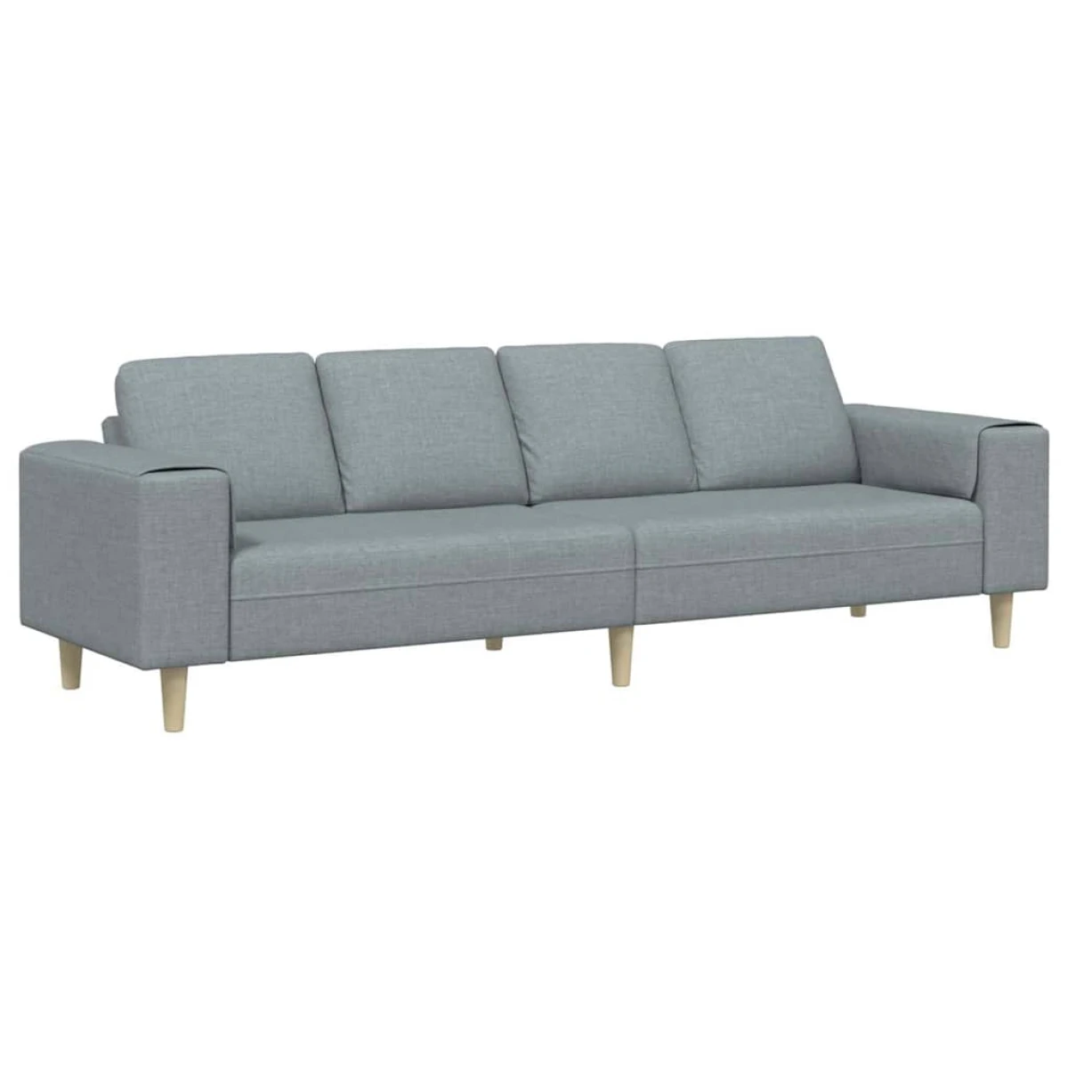 Premium Sofa Set Three Seater Light Grey With Breathable Fabric For Modern Living Rooms And Stylish Decor by vidaXL