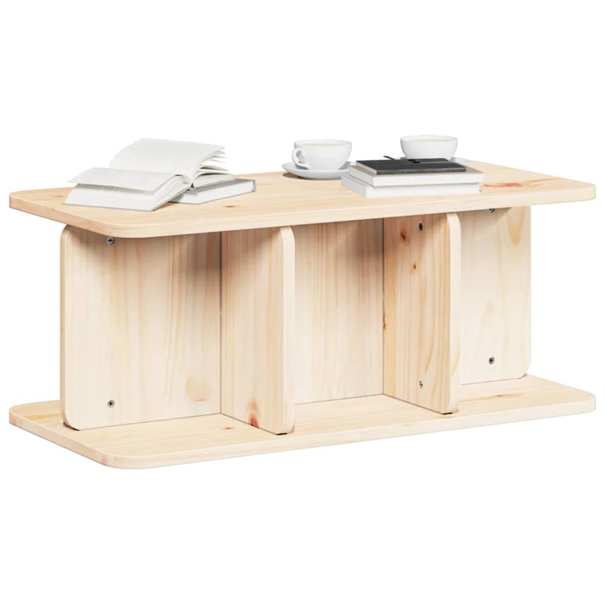 VidaXL Coffee Table 80x39.5x33.5 cm Solid Pine Living Room by vidaXL