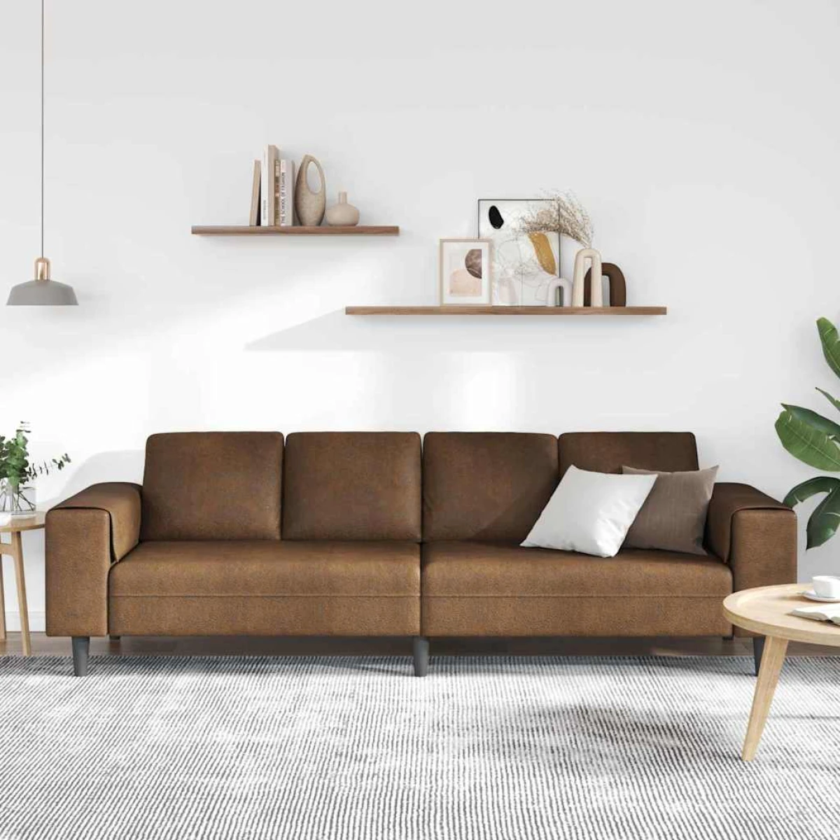 Premium Sofa Set L Shape Faux Suede Living Room by vidaXL