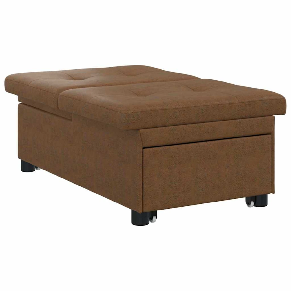 vidaXL VidaXL Sofa Bed 67x194x38 Faux Suede Leather Compact Living - Sofa Bed