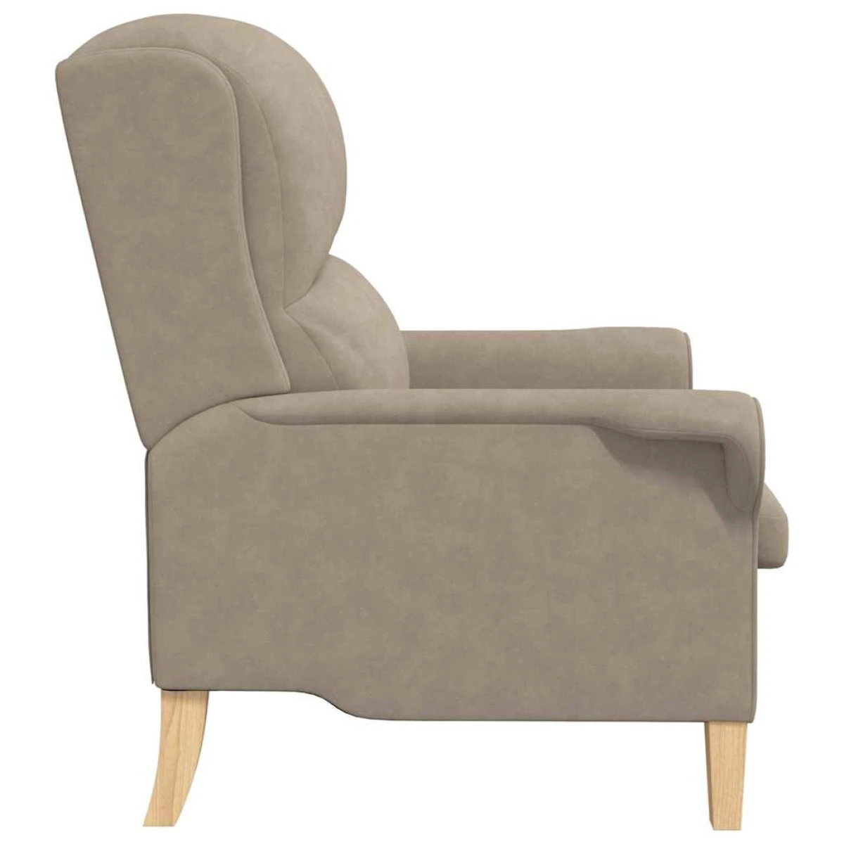 VidaXL Armchair Taupe 76x94x102 Cm Microfibre Living Room by vidaXL