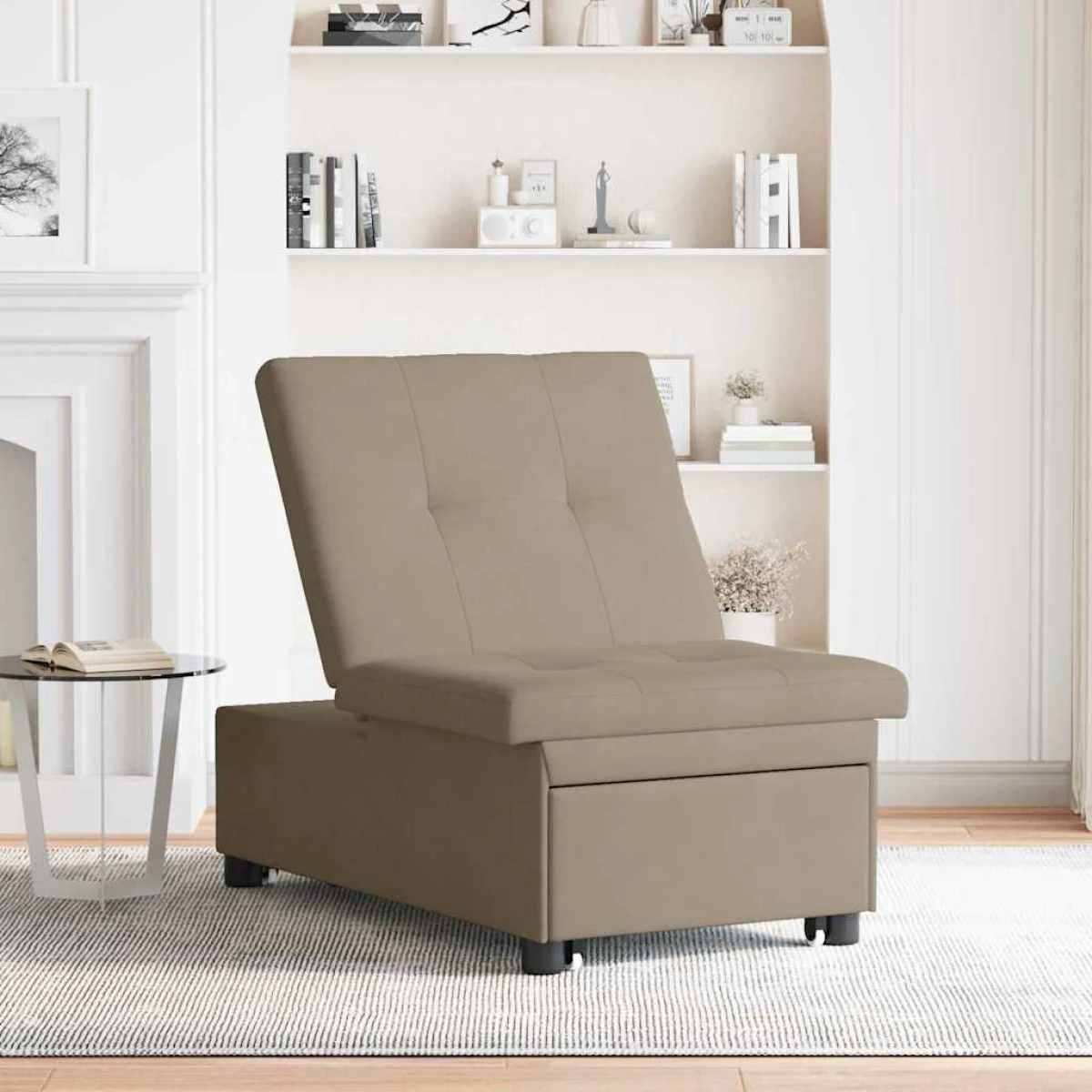 VidaXL Sofa Bed 67x194x82 cm With Cushion for Living Room by vidaXL