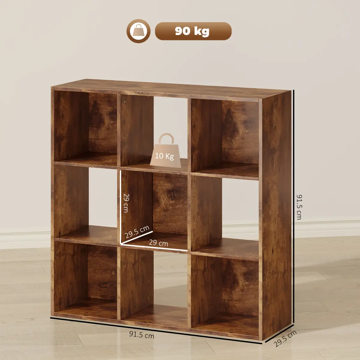 HOMCOM HOMCOM Storage Cupboard Bookcase Bookshelf Home Office - Bookcase