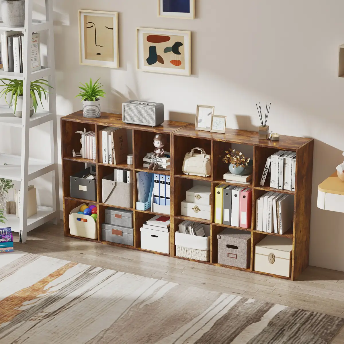 HOMCOM HOMCOM Storage Cupboard Bookcase Bookshelf Home Office - Bookcase