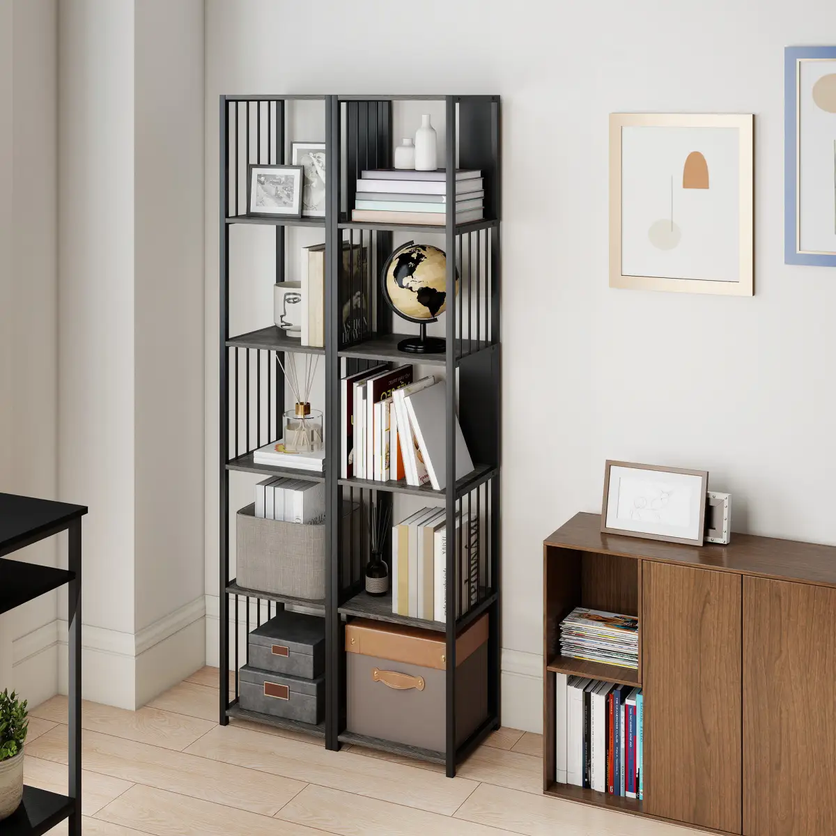 HOMCOM HOMCOM Bookshelf, Freestanding Display Storage Unit - Display Cabinet