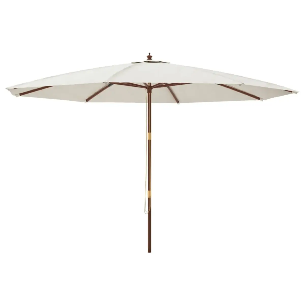vidaXL vidaXL Garden Parasol with Wooden Pole Sand 400x273 cm - Parasol