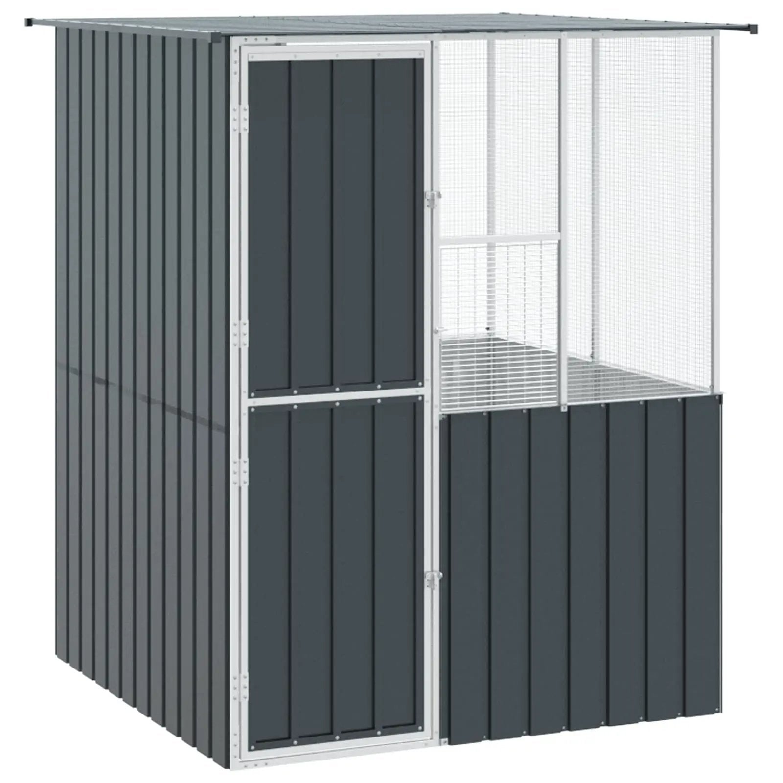 vidaXL vidaXL Bird Cage Anthracite 165 x 165 x 200 cm Galvanised Steel - Bird Cage