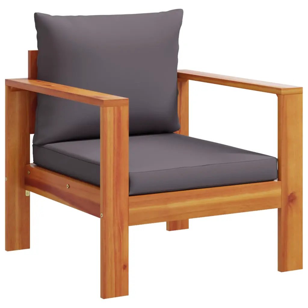vidaXL vidaXL 3 Piece Garden Sofa Set with Cushions Solid Wood Acacia - Garden Sofa Sets