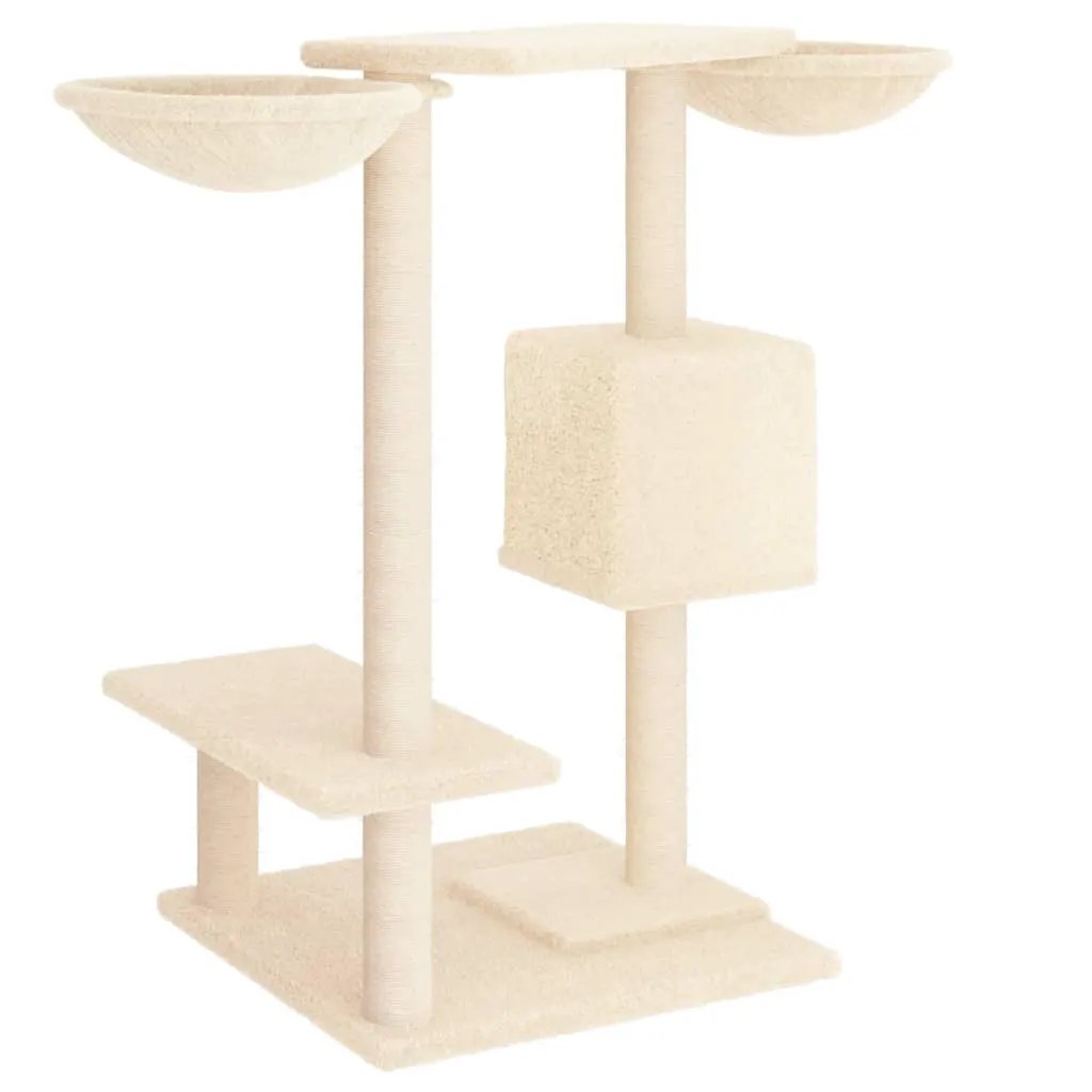 vidaXL vidaXL Cat Tree with Scratching Posts Cream 82 cm - Cat Tree