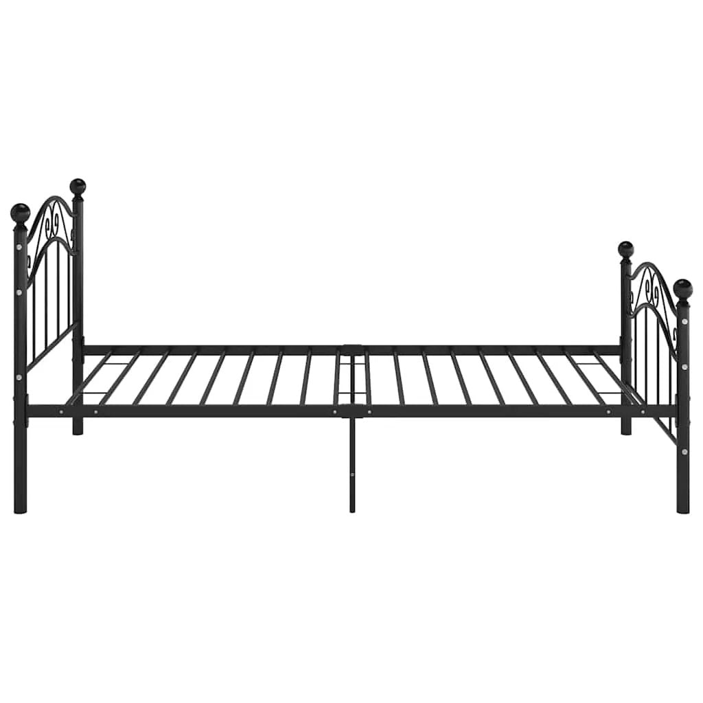 vidaXL Bed Frame | Black | Powder-coated metal | Single | Durable | Bed Frame - from vidaXL