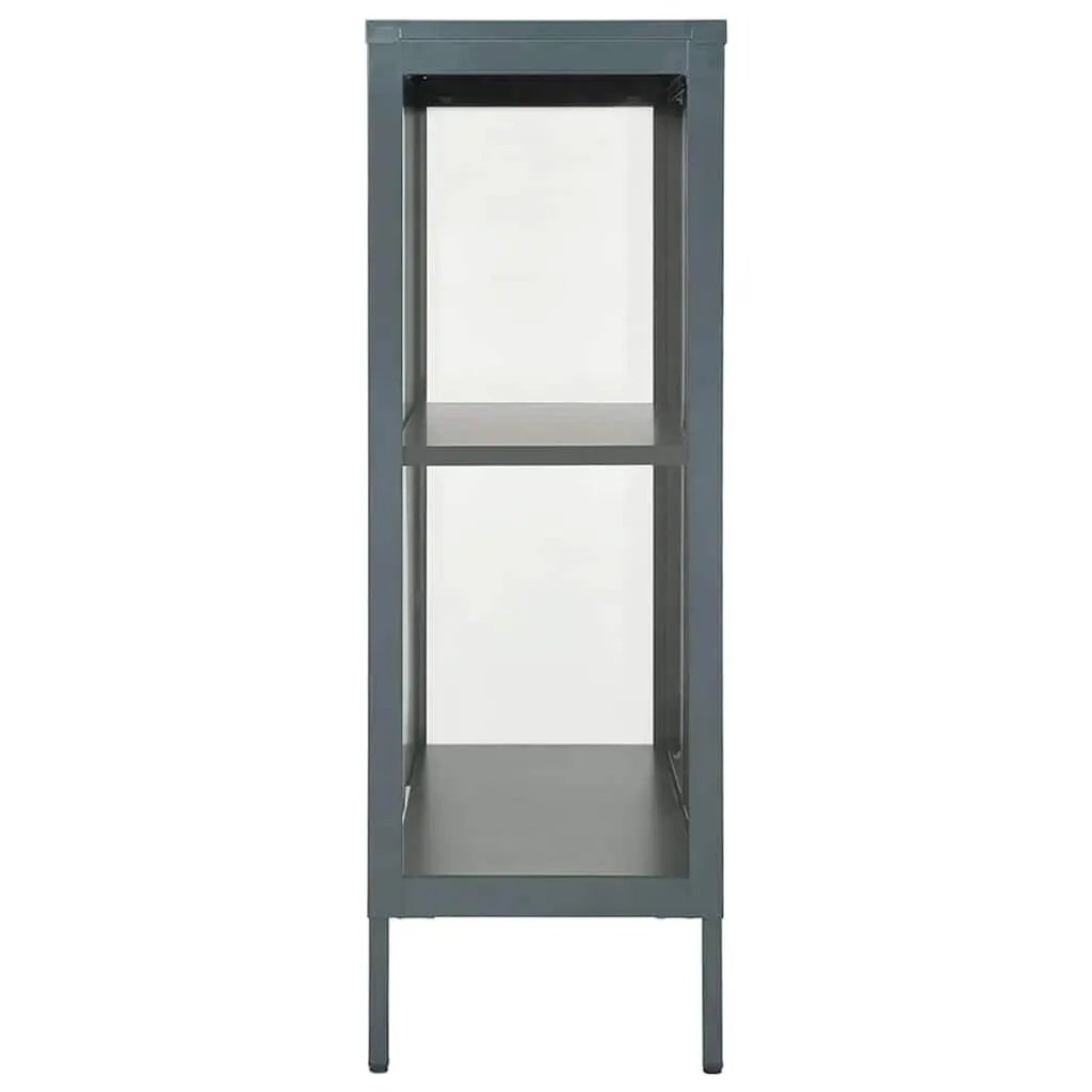 vidaXL vidaXL Sideboard Anthracite 75x35x105 cm Steel and Glass - Sideboard
