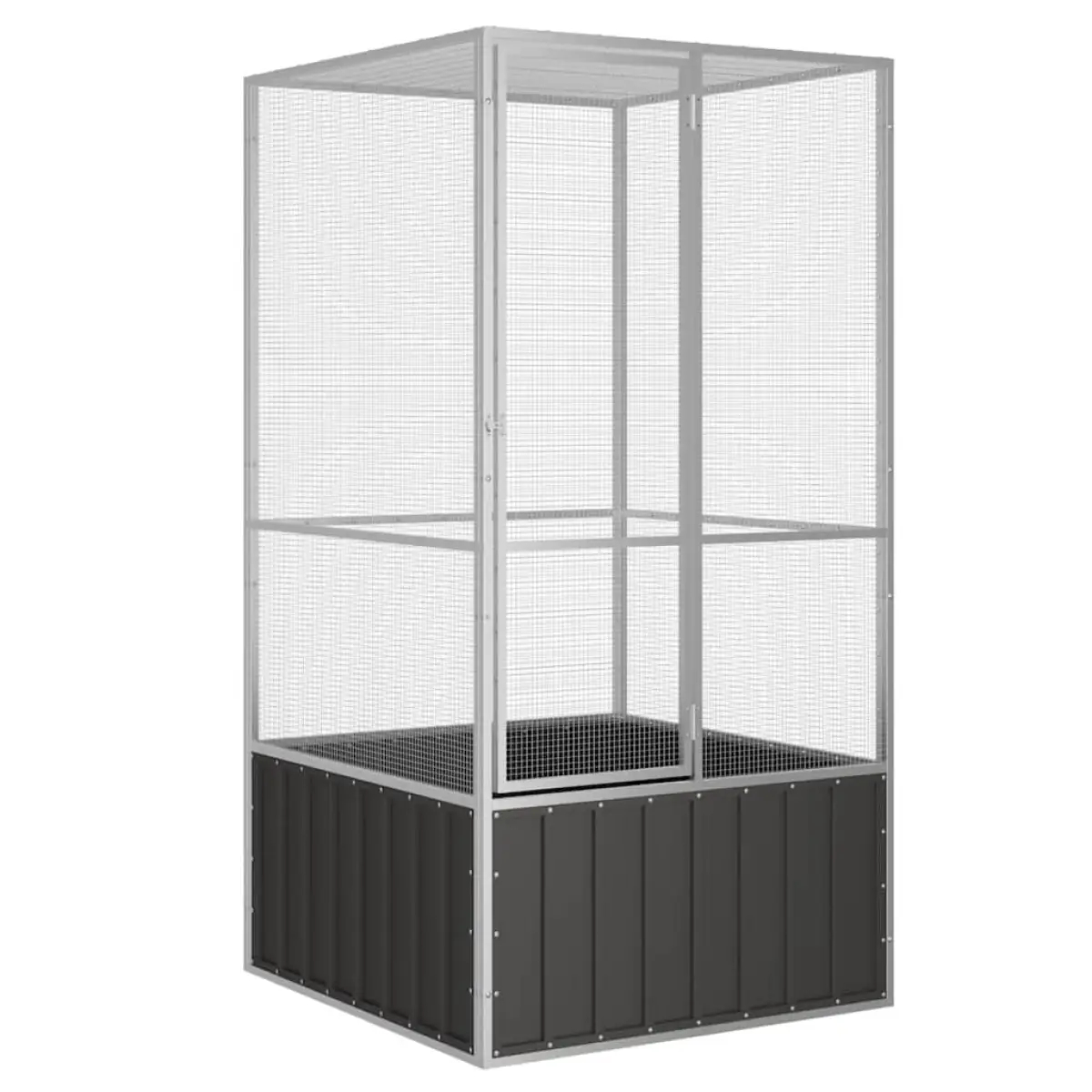 vidaXL vidaXL Bird Cage Anthracite 111x107x211.5 cm Galvanised Steel - Bird Cage
