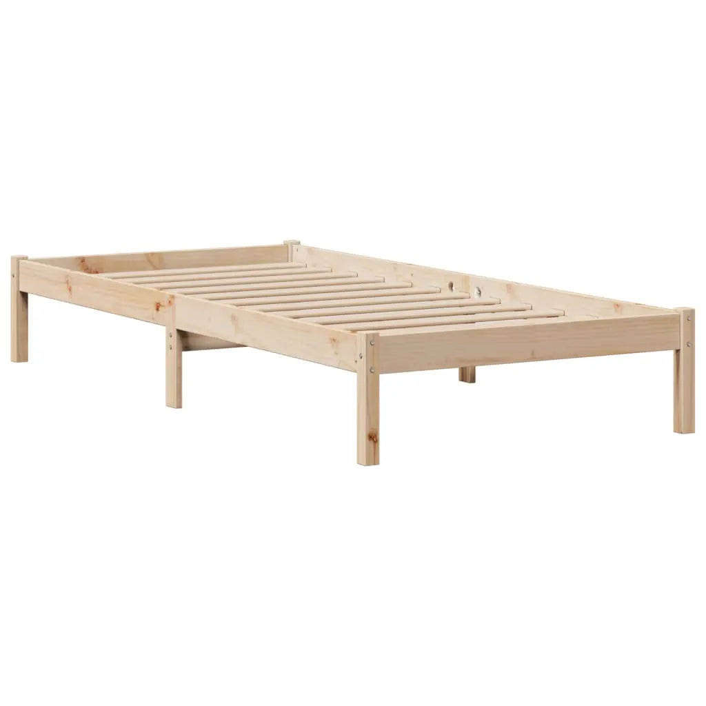 vidaXL Bookcase Bed without Mattress 75x190 cm Small Single Solid Wood Pine - from vidaXL