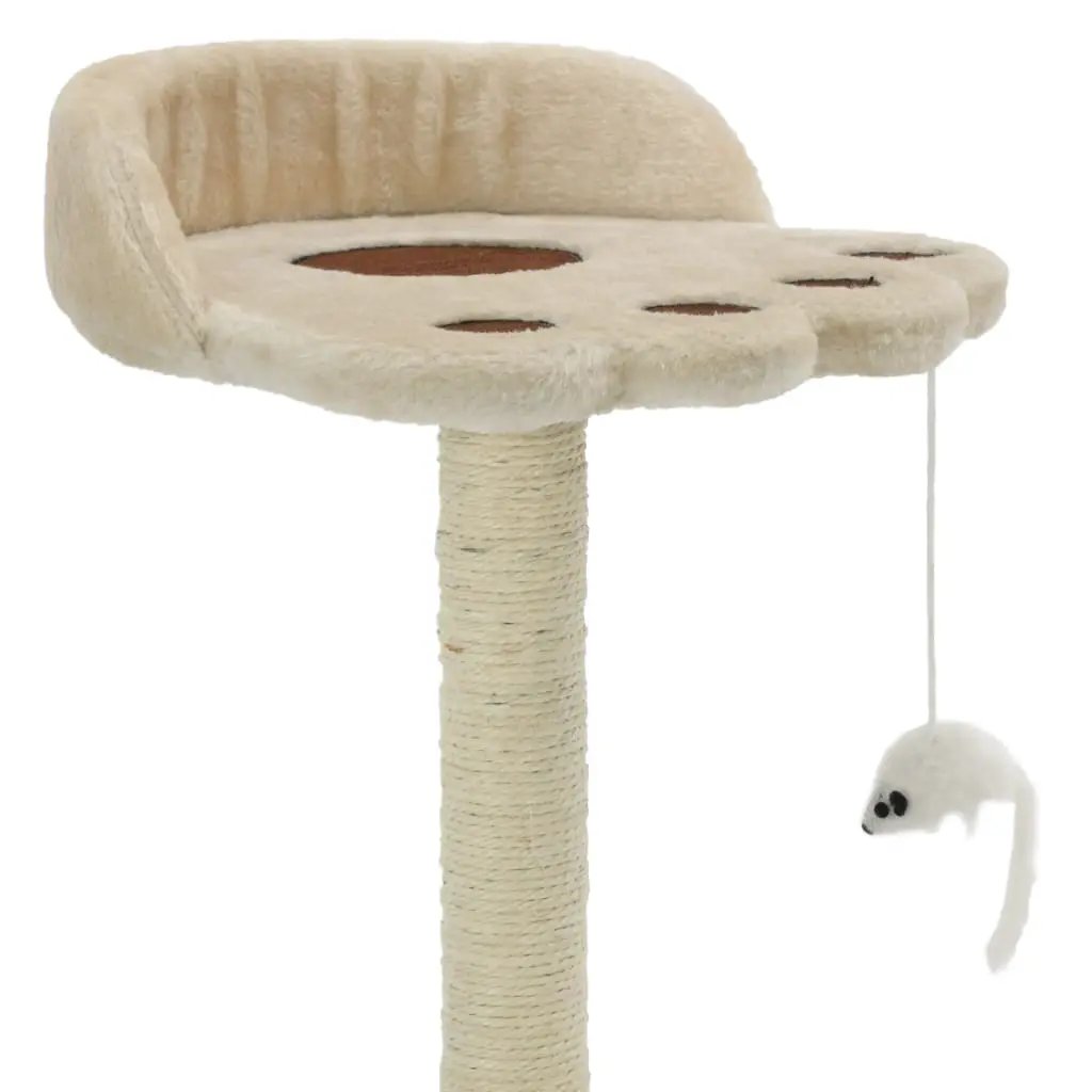 vidaXL vidaXL Cat Tree with Sisal Scratching Post 40 cm Beige and Brown - Cat Tree