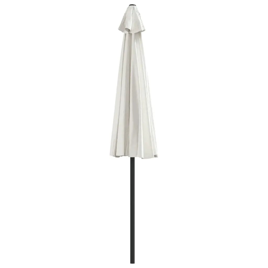 vidaXL vidaXL Garden Parasol with Aluminium Pole Sand 270x144 cm Half - Parasol