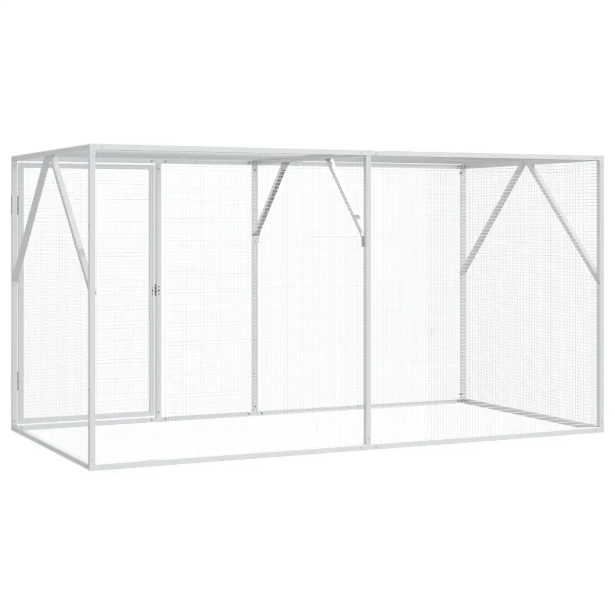 vidaXL vidaXL Bird Cage Anthracite 208 x 102 x 108 cm Galvanised Steel - Bird Cage