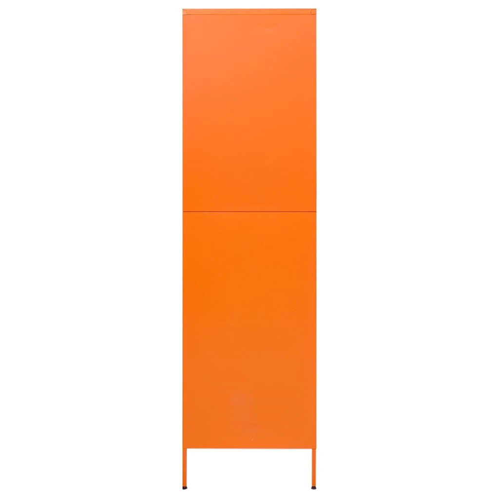vidaXL vidaXL Wardrobe Orange 90x50x180 cm Steel - Wardrobe
