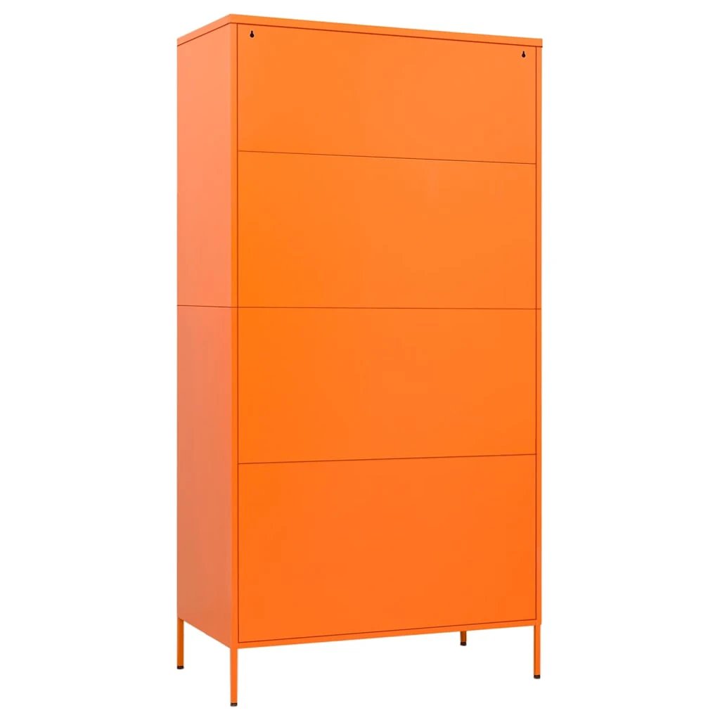 vidaXL vidaXL Wardrobe Orange 90x50x180 cm Steel - Wardrobe