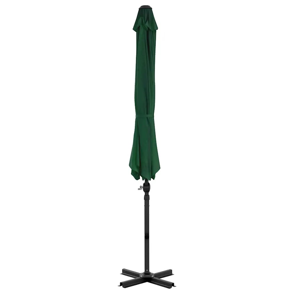 vidaXL vidaXL Garden Parasol with Portable Base Green - Parasol