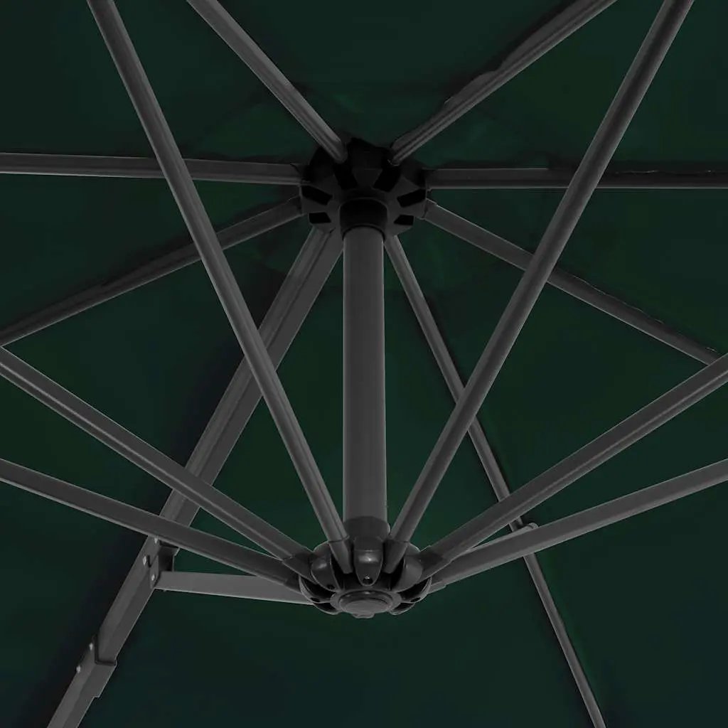 vidaXL vidaXL Garden Parasol with Portable Base Green - Parasol