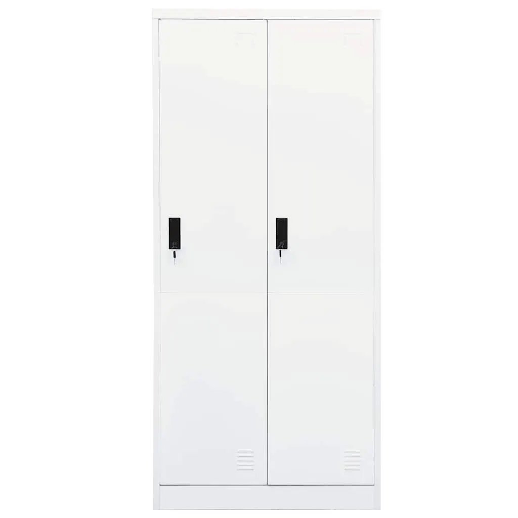 vidaXL vidaXL Wardrobe White 80x50x180 cm Steel - Wardrobe