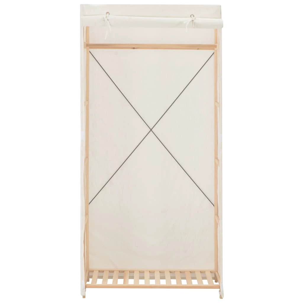 vidaXL vidaXL Wardrobe White 79x40x170 cm Fabric - Wardrobe