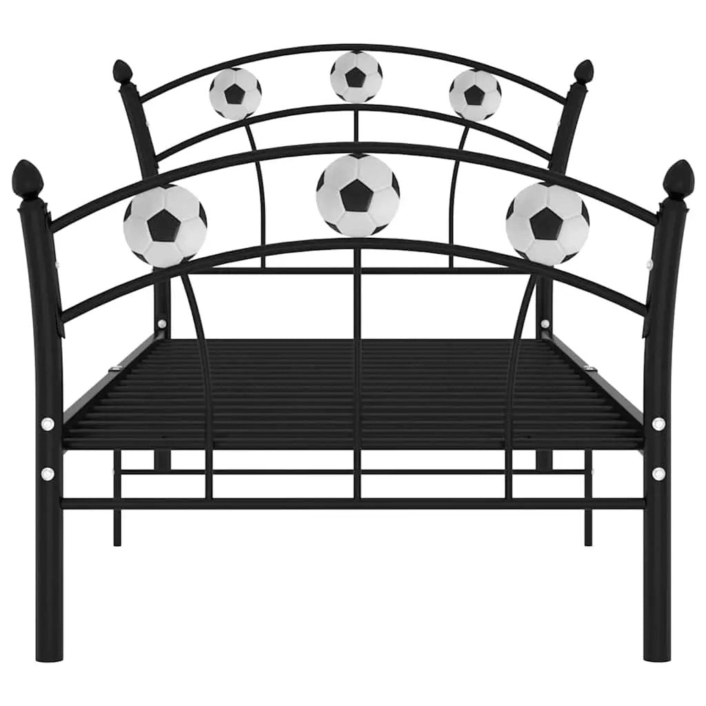 vidaXL Bed Frame | Black | Powder-coated metal | Single | Durable | Bed Frame - from vidaXL