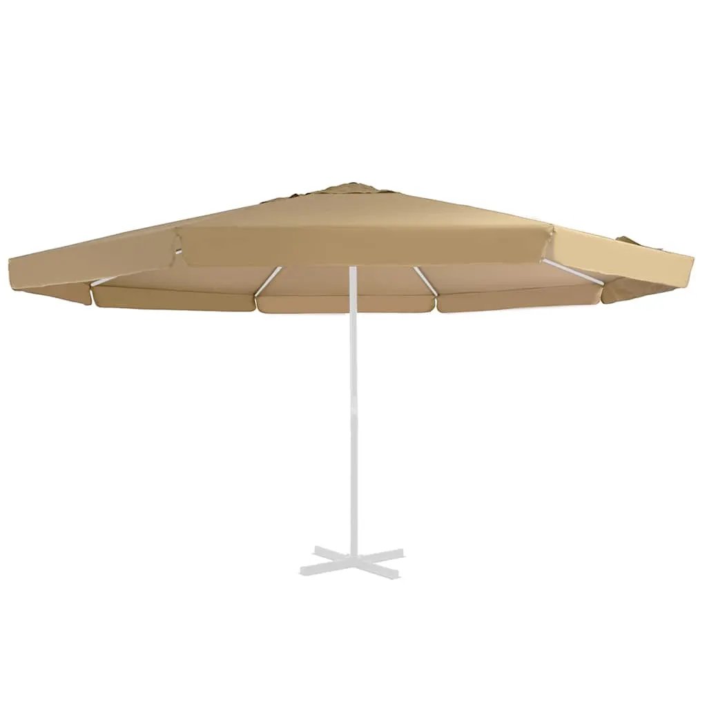 vidaXL vidaXL Replacement Fabric for Outdoor Parasol Taupe 515 cm - Parasol
