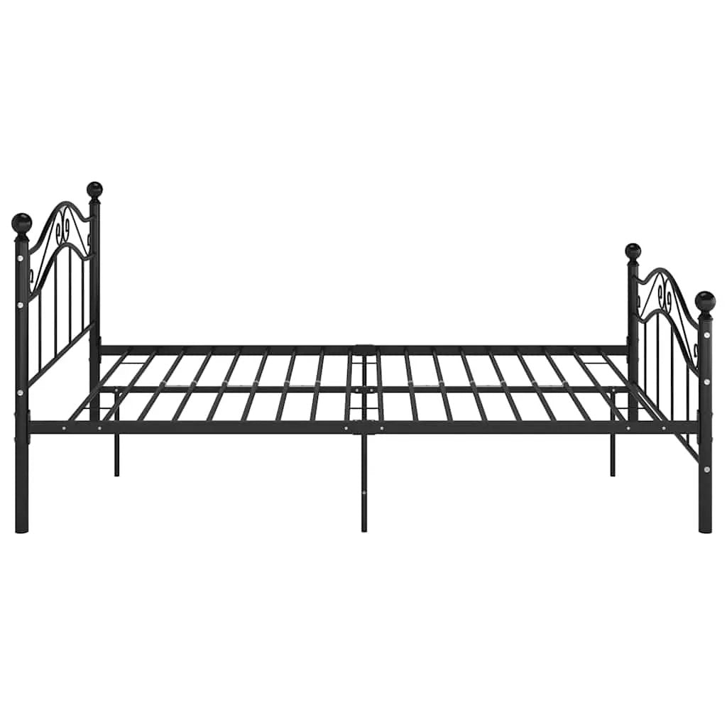 vidaXL Bed Frame | Black | Powder-coated metal | 120x200 cm | Bed Frame - from vidaXL