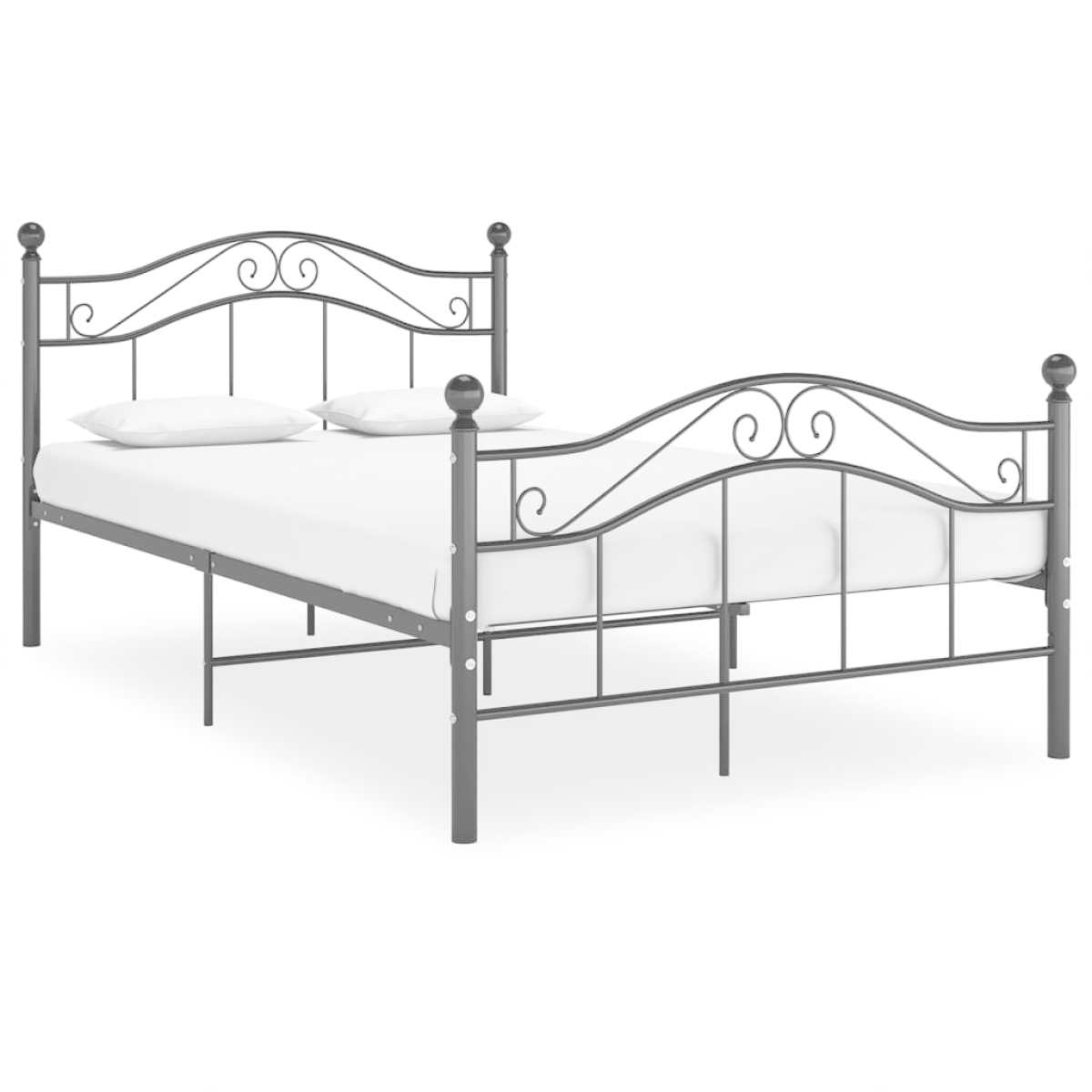vidaXL Bed Frame | Black | Powder-coated metal | 120x200 cm | Bed Frame - from vidaXL
