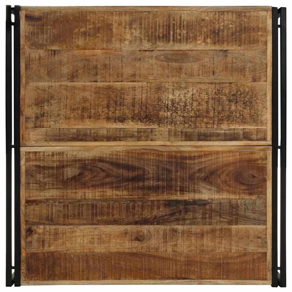 vidaXL Coffee Table 100x100x35 cm Solid Mango Wood With Rustic Farmhouse Finish for Living Room Decor by vidaXL