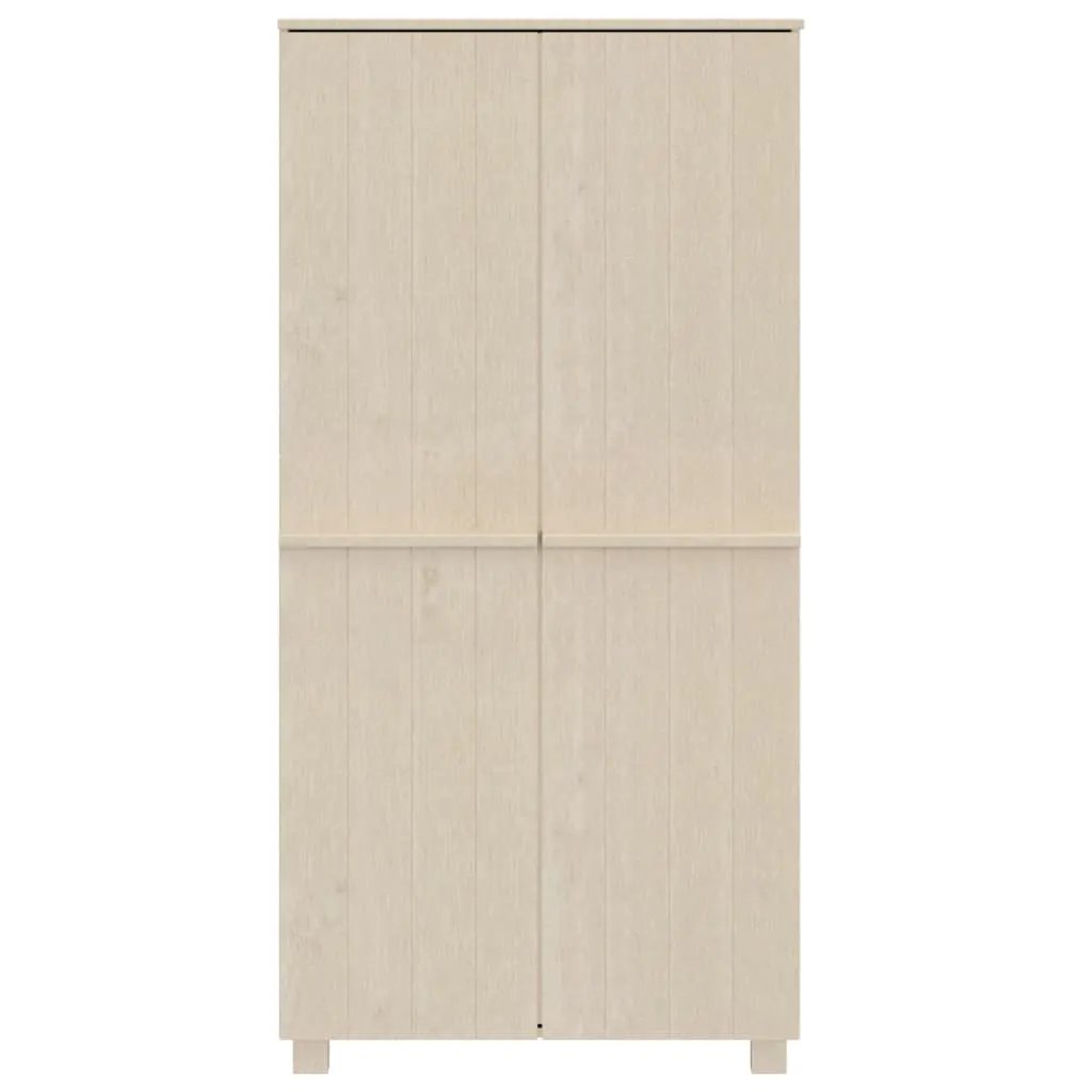 vidaXL vidaXL Wardrobe HAMAR Honey Brown 89x50x180 cm Solid Wood Pine - Wardrobe