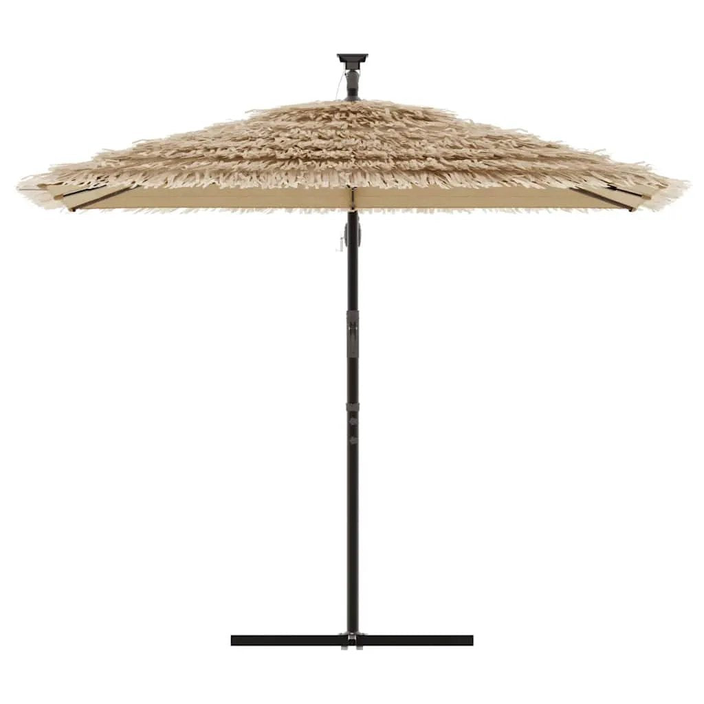 vidaXL vidaXL Garden Parasol with Steel Pole Brown 246x246x230 cm - Parasol