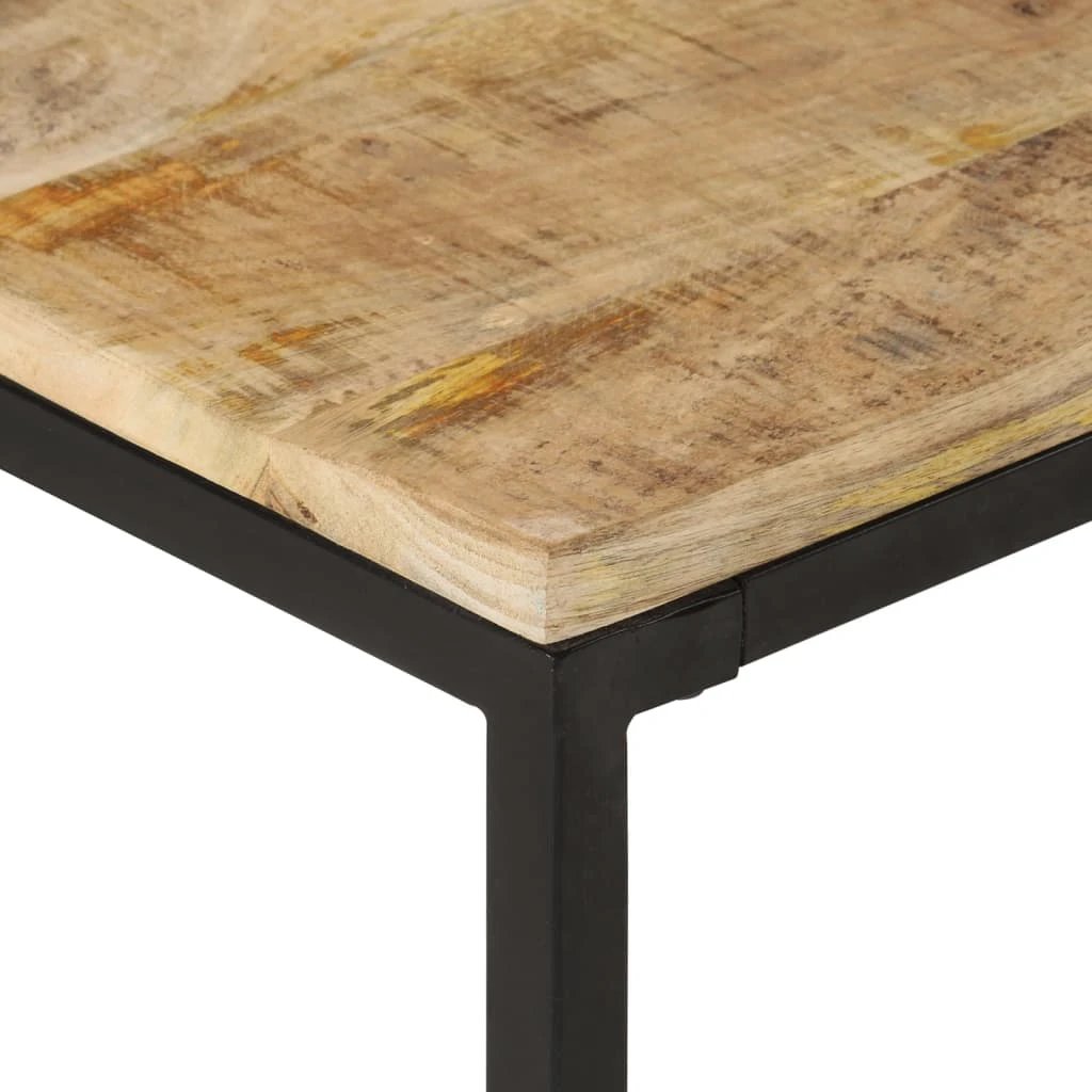 vidaXL vidaXL Nesting Coffee Tables Two-Piece Solid Mango Wood With Industrial Frame For Living Rooms - Coffee Table