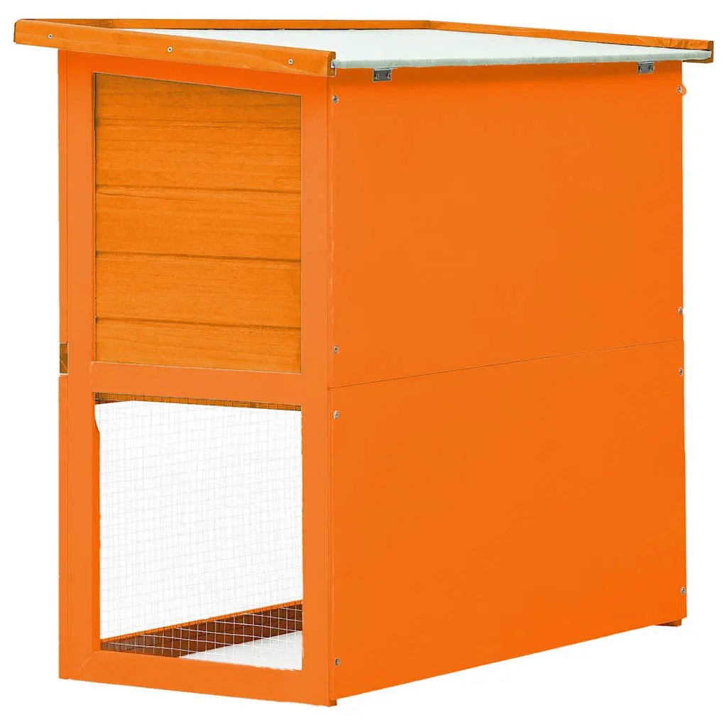 vidaXL Outdoor Rabbit Hutch Small Animal House Pet Cage 1 Door Wood - from vidaXL