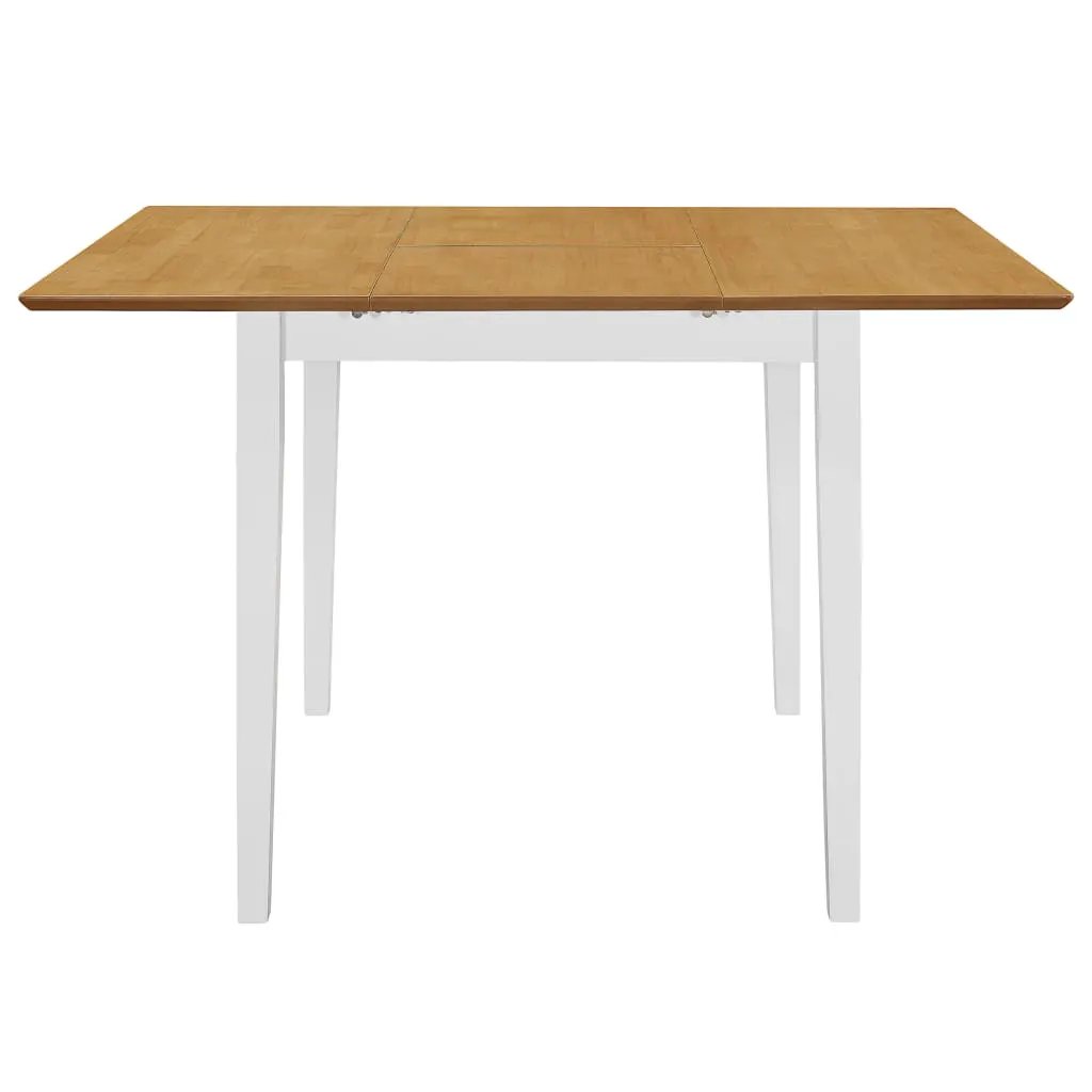 vidaXL vidaXL Extendable Dining Table White (80-120)x80x74 cm MDF - Dining Table