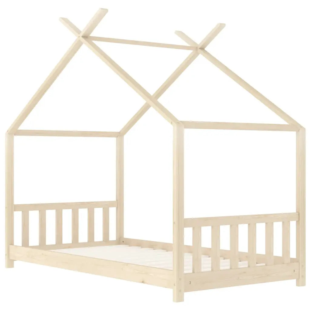 vidaXL Kids Bed Frame Solid Pine Wood 70x140 cm - from vidaXL