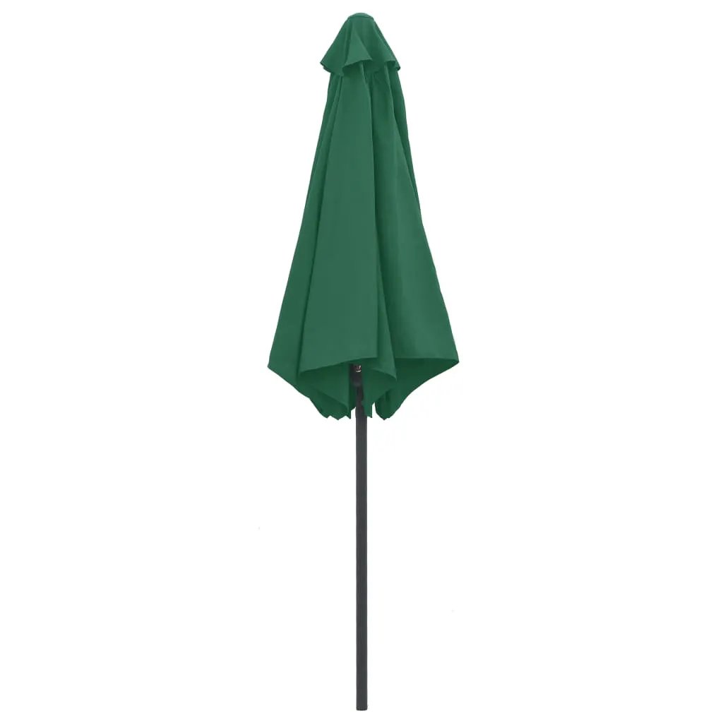 vidaXL vidaXL Garden Parasol with Aluminium Pole 270x246 cm Green - Parasol
