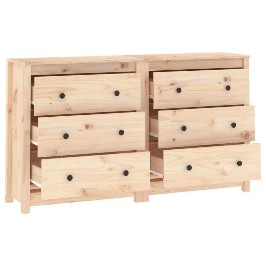 vidaXL vidaXL Sideboard 140x35x80 cm Solid Wood Pine - Sideboard