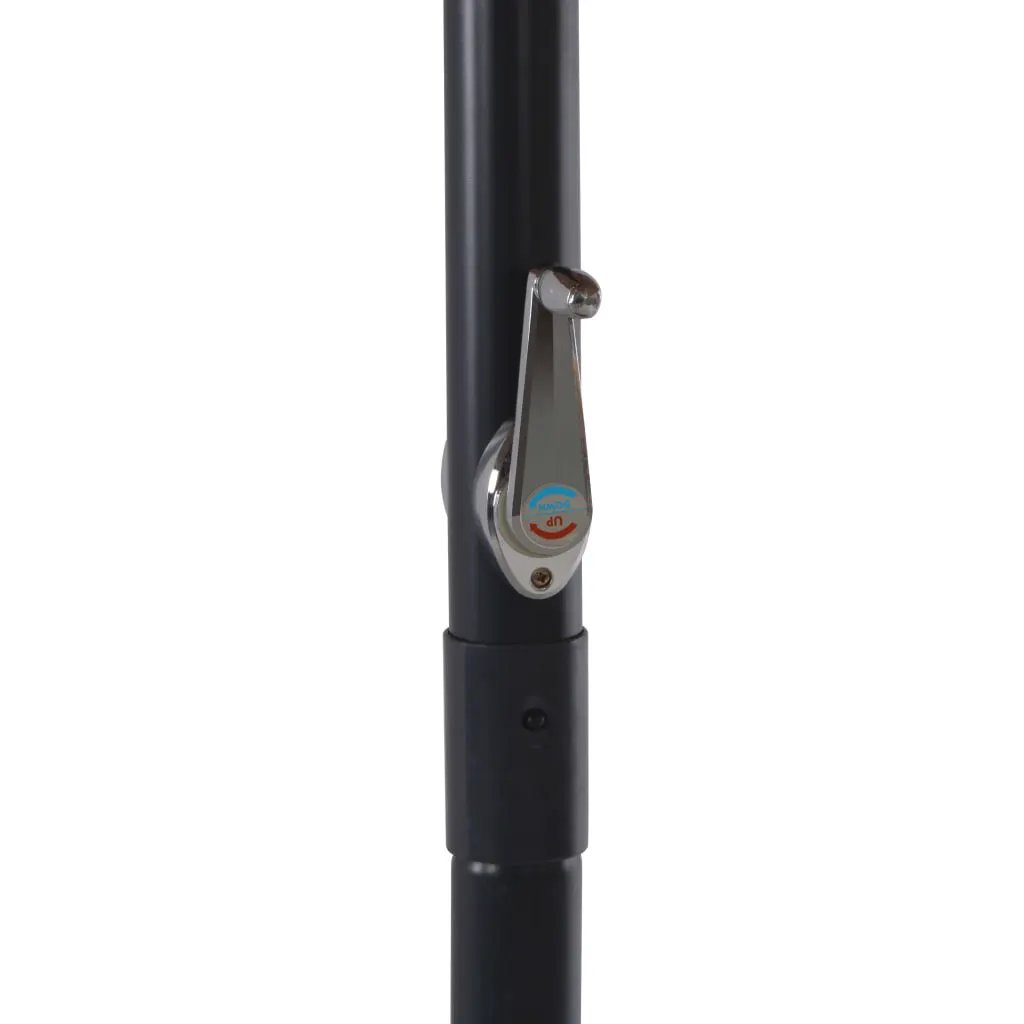 vidaXL vidaXL Garden Parasol with Portable Base Anthracite - Parasol